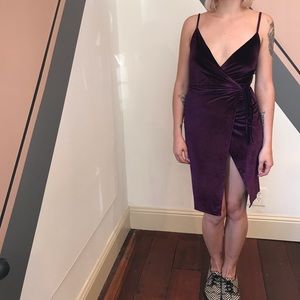 Velvet Wrap Dress